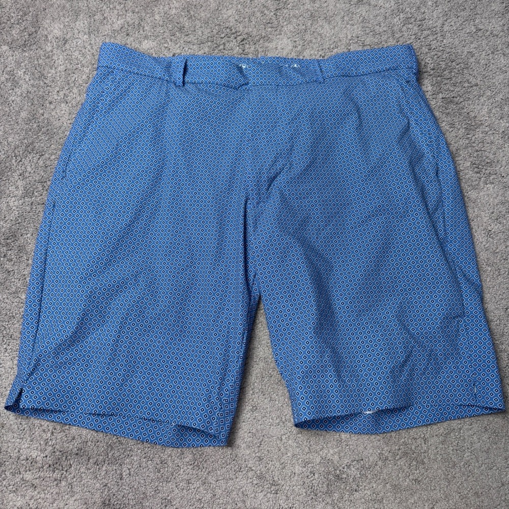 Polo Golf Men's 36 Ralph Lauren Shorts Blue Print Swim Wicking 6.5" Inseam